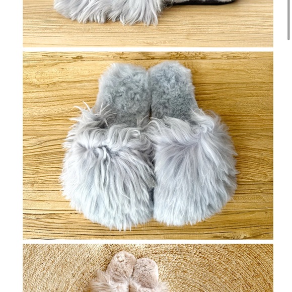 Alpaca shaggy slippers - Picture 1 of 5